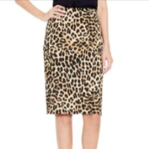Vince Camuto Leopard Print Skirt NWT